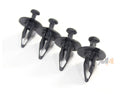 ~(0.5 lbs. 1X1X1)~ Fan Shroud Push Clip Retainer - 4 Pack