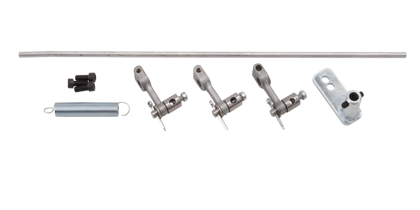 TWO BARREL CARB NON PROGRESSIVE THROTTLE LINKAGE KIT 3 X 2