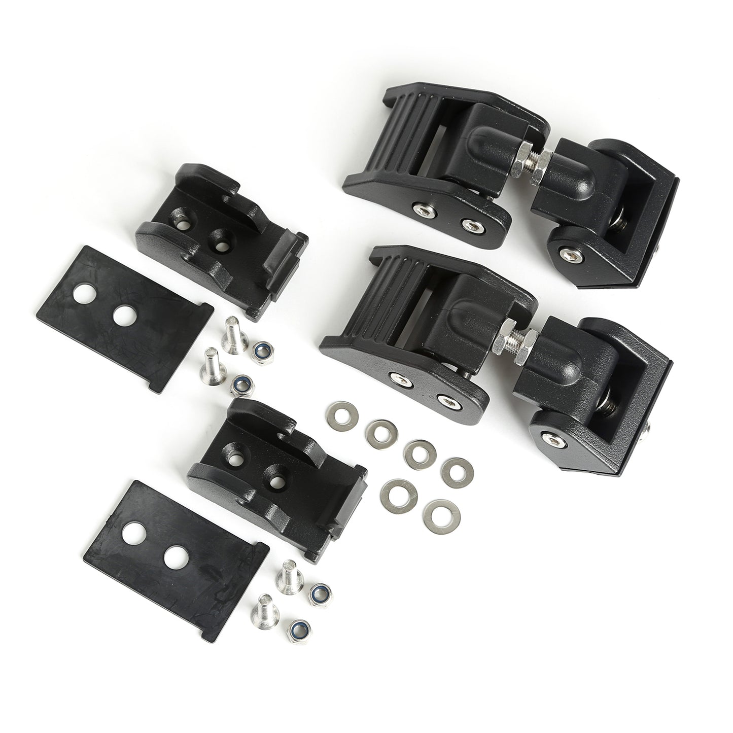 ~(2.2 lbs. 9X8X2)~ Hood Catch Black 2018-21 Wrangler JL 20-21 Gladiator JT
