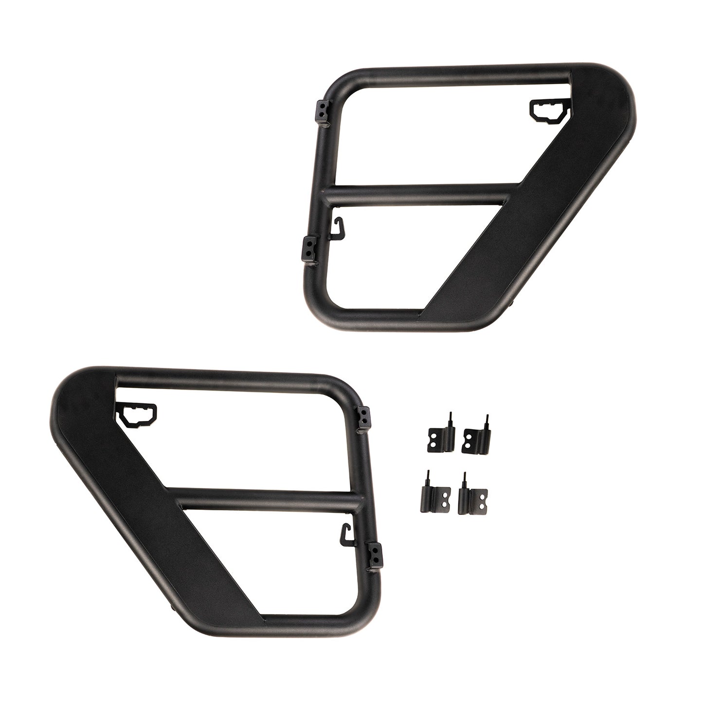 ~(31 lbs. 40X29X10)~ Fortis Tube Doors Rear 07-18 Jeep Wrangler JK 4-Door