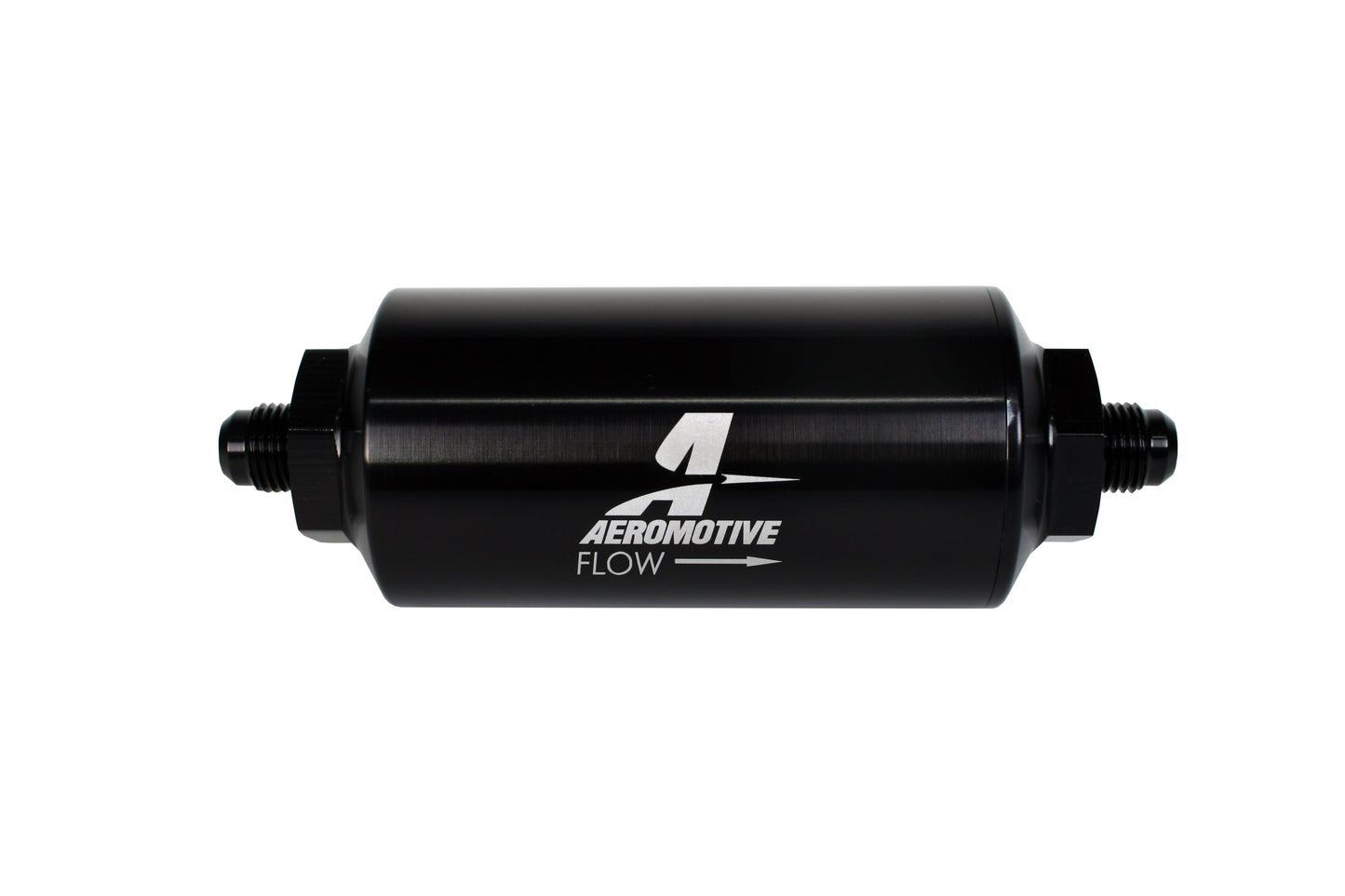 Filter In-Line 10-m Microglass Element AN-06 Male Bright-Dip Black 2 IN OD