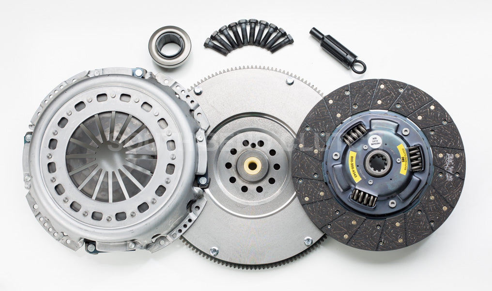 ~(115 lbs. 21X18X9)~ HD Organic Clutch Kit 425hp 850 torque 94-98 7.3L Ford Power Stroke 5 speed trans. (1944 Kits Will NOT work with O.E flywheel.)