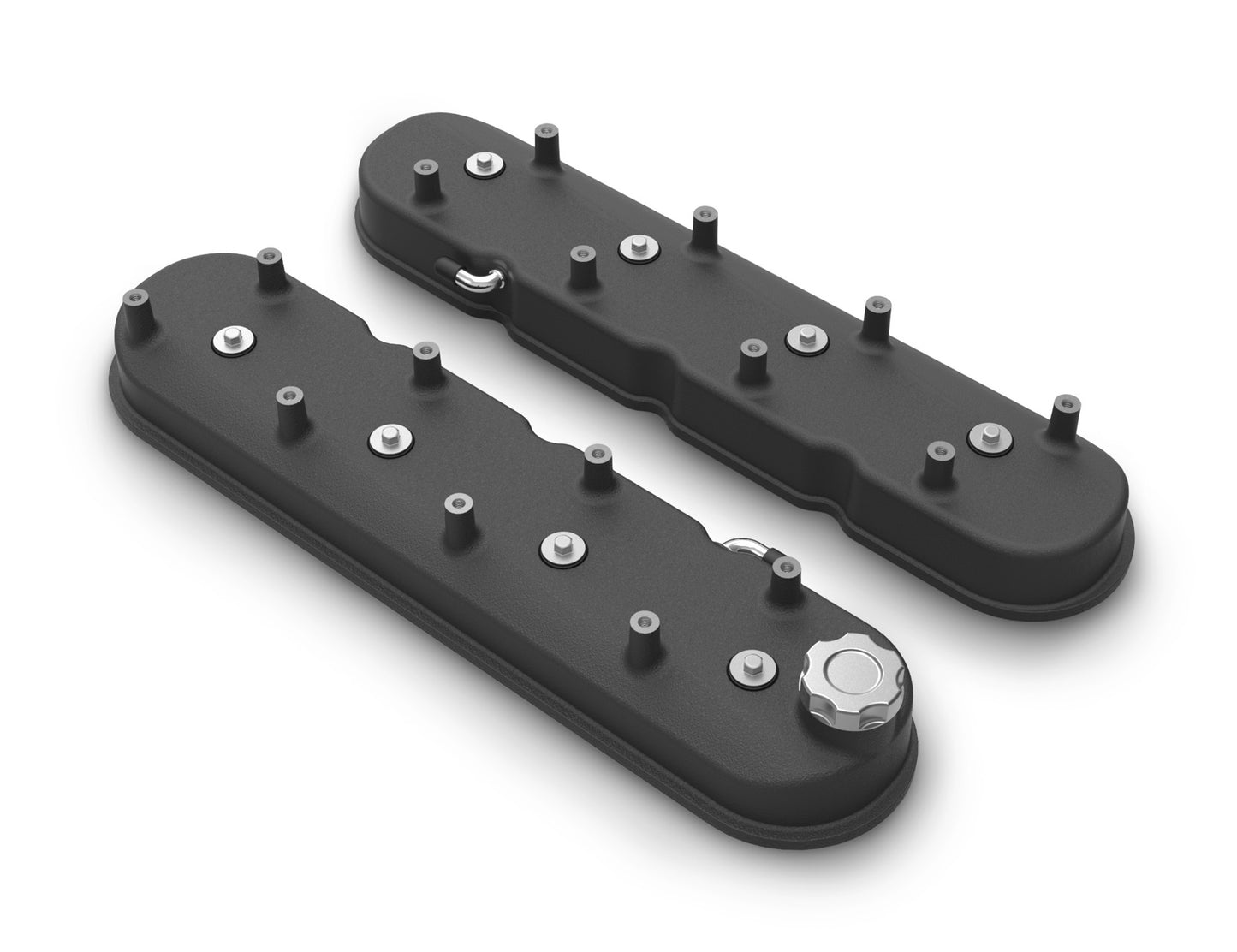 VALVE COVER TALL LS BLACK KRINKLE FINIS