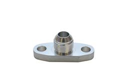 Vibrant Billet AL Oil Drain Flange w integrated -10 AN fitting T3 T3 T4 T04 GT40-GT55 BB Turbos