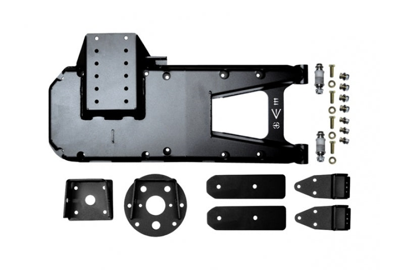 ~(51 lbs. 36X20X9)~ EVO MFG JL HD HINGE TIRE CARRIER Black 2018-2018 JEEP WRANGLER JL JLU