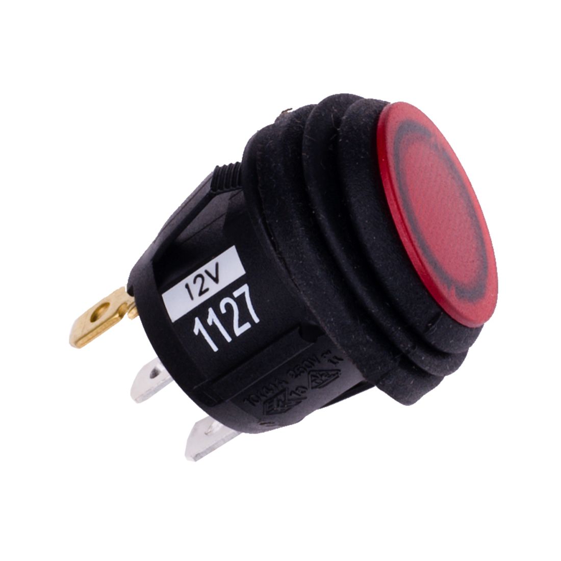 ~(1 lbs. 6X4X3)~ 2 POSITION ROCKER SWITCH RED