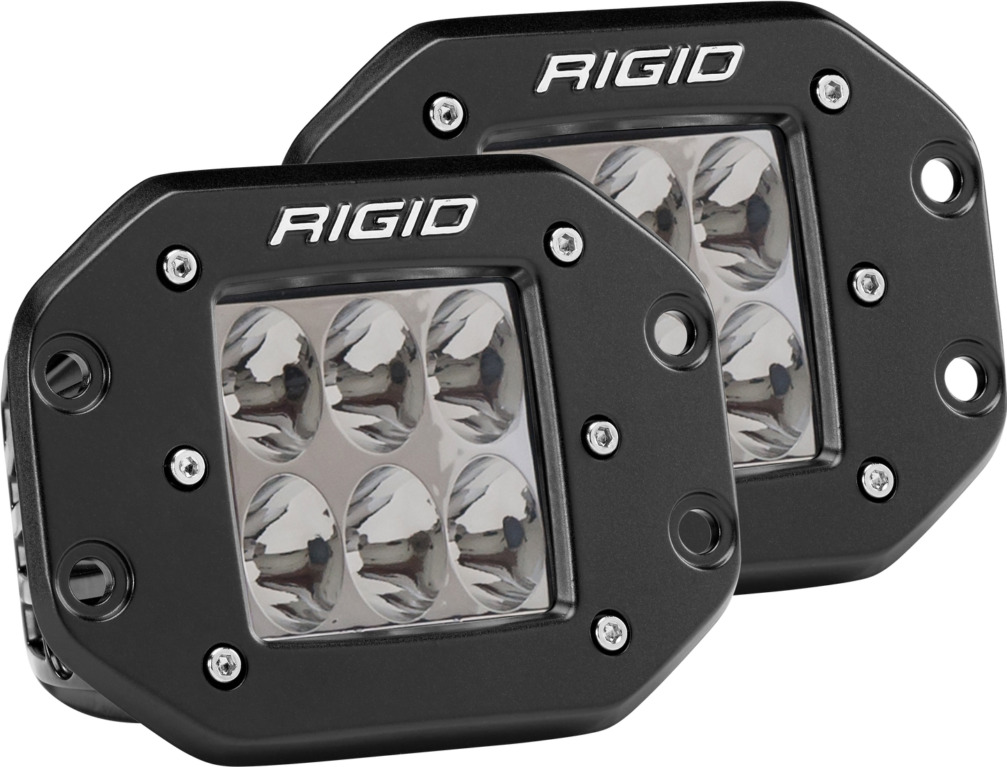 ~(4 lbs. 8X6X6)~ D-SERIES PRO DRIVING FLUSH MOUNT PAIR