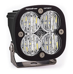 ~(3 lbs. 8X8X8)~ LED Light Pod Wide Cornering Pattern Clear Black Squadron Sport Baja Designs