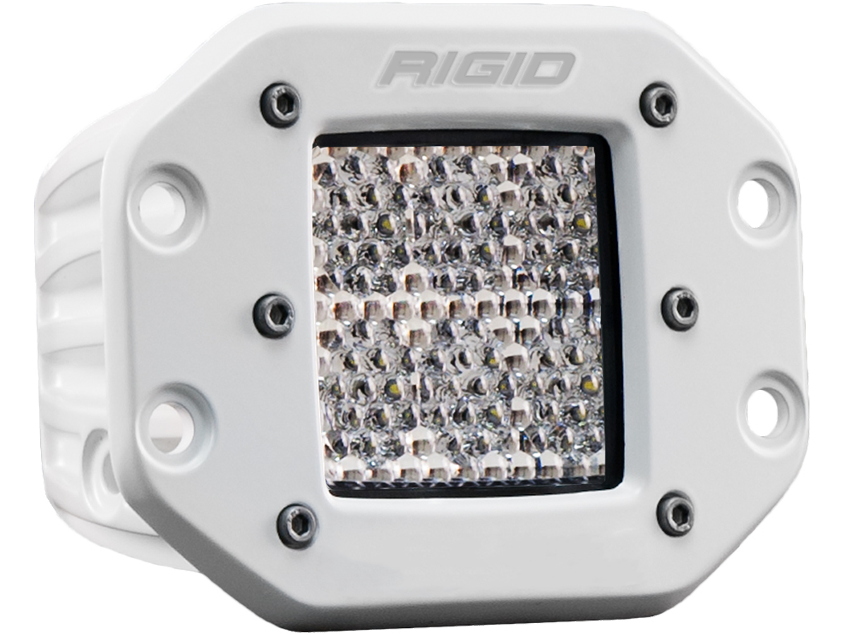 ~(3 lbs. 6X6X5)~ WHITE D-SERIES PRO DIFFUSED FLUSH MOUNT