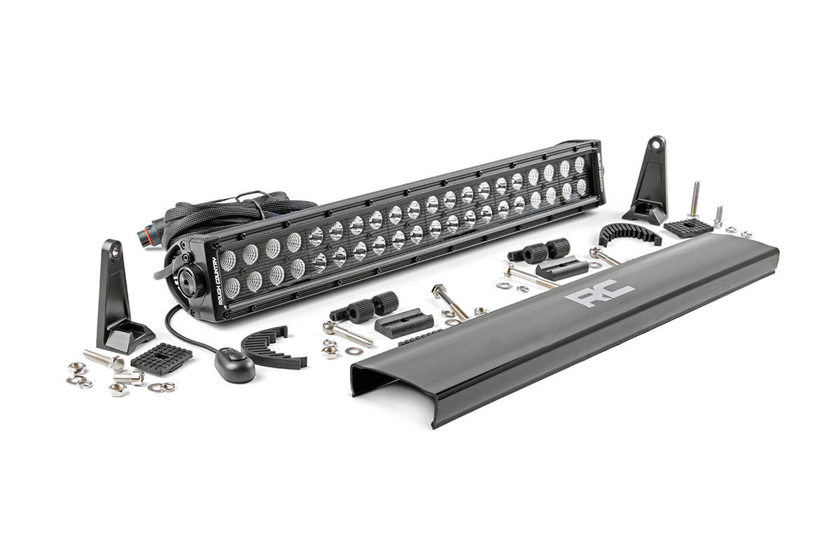 ~(9.4 lbs. 24X6X5)~ 20-inch Cree LED Light Bar - (Dual Row Black Series)