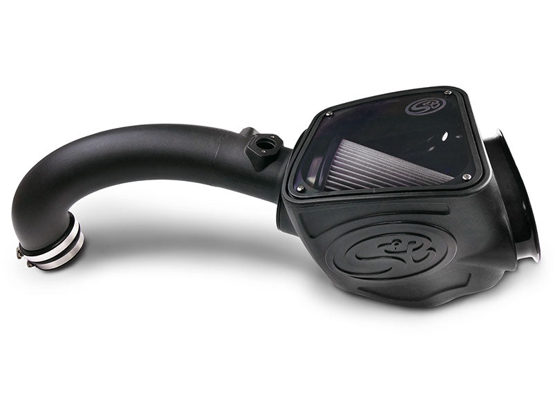 ~(12 lbs. 26X17X15)~ Cold Air Intake For 16-18 Nissan Titan V8-5.0L Cummins Dry Dry Extendable White S B