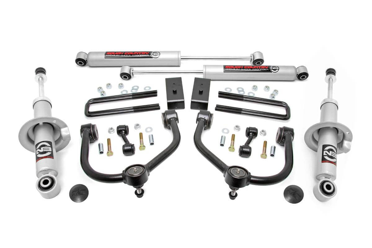 1x 501015 1x 83432BOX1 3 Inch Lift Kit N3 Struts Shocks Nissan Titan 2WD 4WD (04-21)