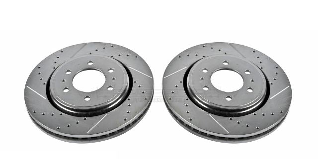~(60 lbs. 14X14X5)~ DRILLEDSLOTTED ROTOR PAIR
