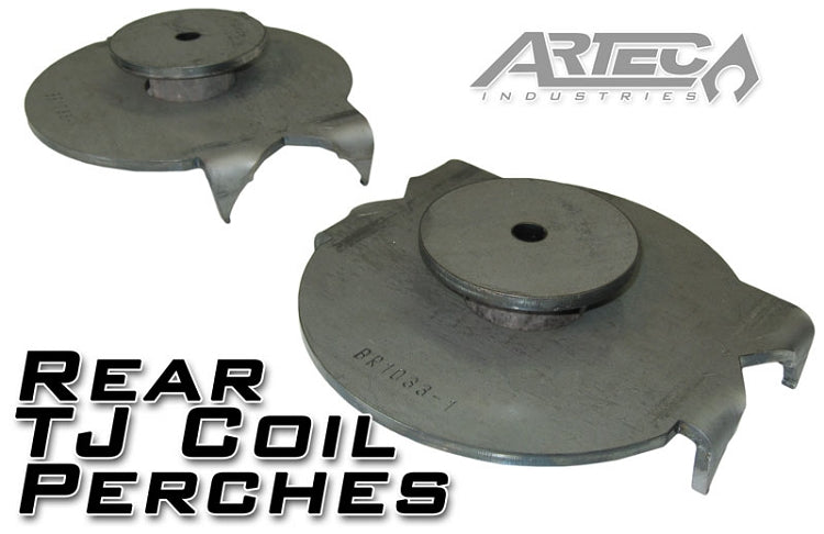 Artec 1997-2006 Jeep TJ Rear TJ coil Perches and retainers (pair) (3.5 in AXLE) BR1045