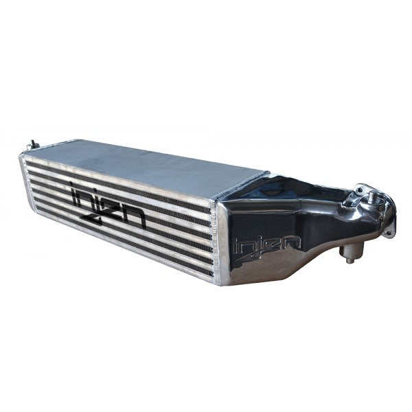 ~(36 lbs. 24X13X8)~ 100% Direct bolt-on front mount intercooler with CAD designed end tanks for optimal air flow. CNC machined flanged ends to bolt to factory piping utilizing the O.E. hardware and O-rings. Intercooler core dimensions 21.06 x 5.750 x 5.28