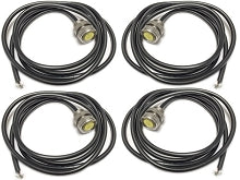 Artec All Products (4-PACK) - LED Bolt light - 3 watt Cool White Stainless Steel 11mm Silver OZ1104