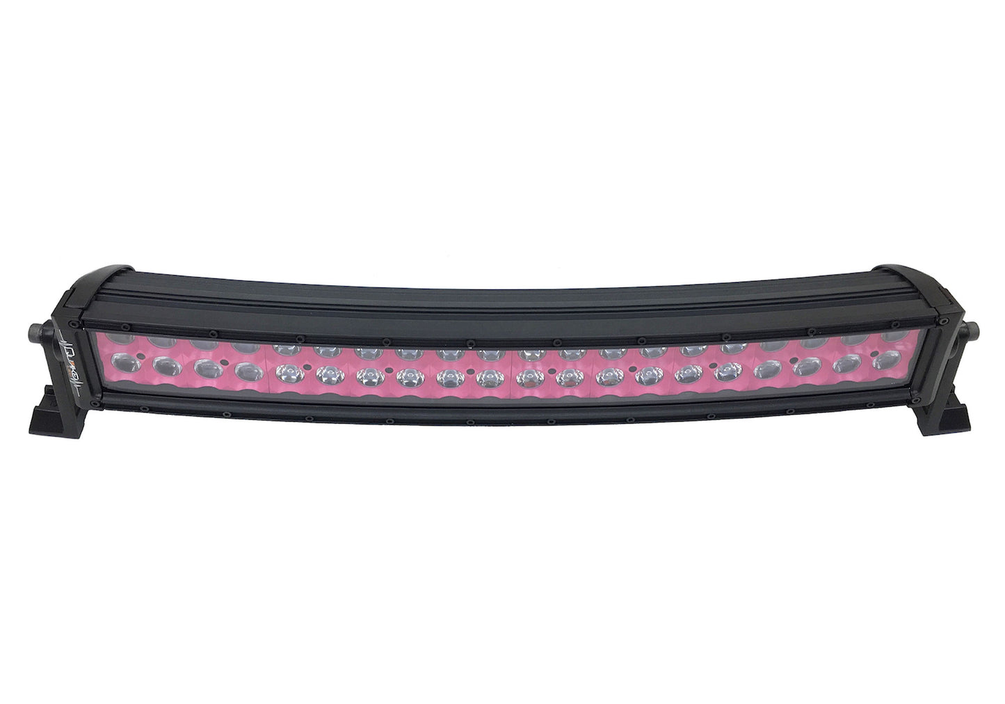 ~(7 lbs. 23X6X5)~ 22 Inch Curved LED Light Bar Dual Row 120 Watt Pink Reflector Spot Ultra ARC Color Series Quake LED
