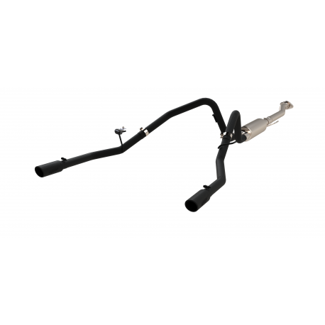 ~(67 lbs. 46X16X12)~ 2011-2014 Ford F-150 V6 EcoBoost Black Coated 2.5in Cat Back Dual Rear