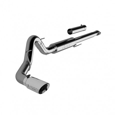 ~(60 lbs. 46X16X12)~ 2015-2020 Ford F-150 2.7L/3.5L EcoBoost excl. 2019 F150 Limited T304 Stainless Steel 4in Cat Back Single