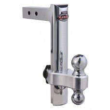 ~(19.4 lbs. 16X10X4)~ 12 Premium Aluminum Adjustable Hitch - Dual Hitch Ball T5 Receiver Lock