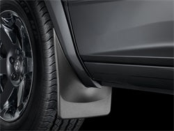 ~(2.2 lbs. 19X12X3)~ Black No Drill MudFlaps Ford F150 Reg/Sup/CrewCab 2004 - 2012 Will not fit Raptor model; without wheel flares or fender lip moulding