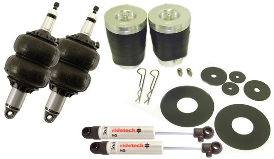 ~(41 lbs. 24X15X12)~ Air Suspension System for 65-70 Cadillac. Includes front HQ Series Shockwaves rear CoolRide and rear HQ Series Shocks.
