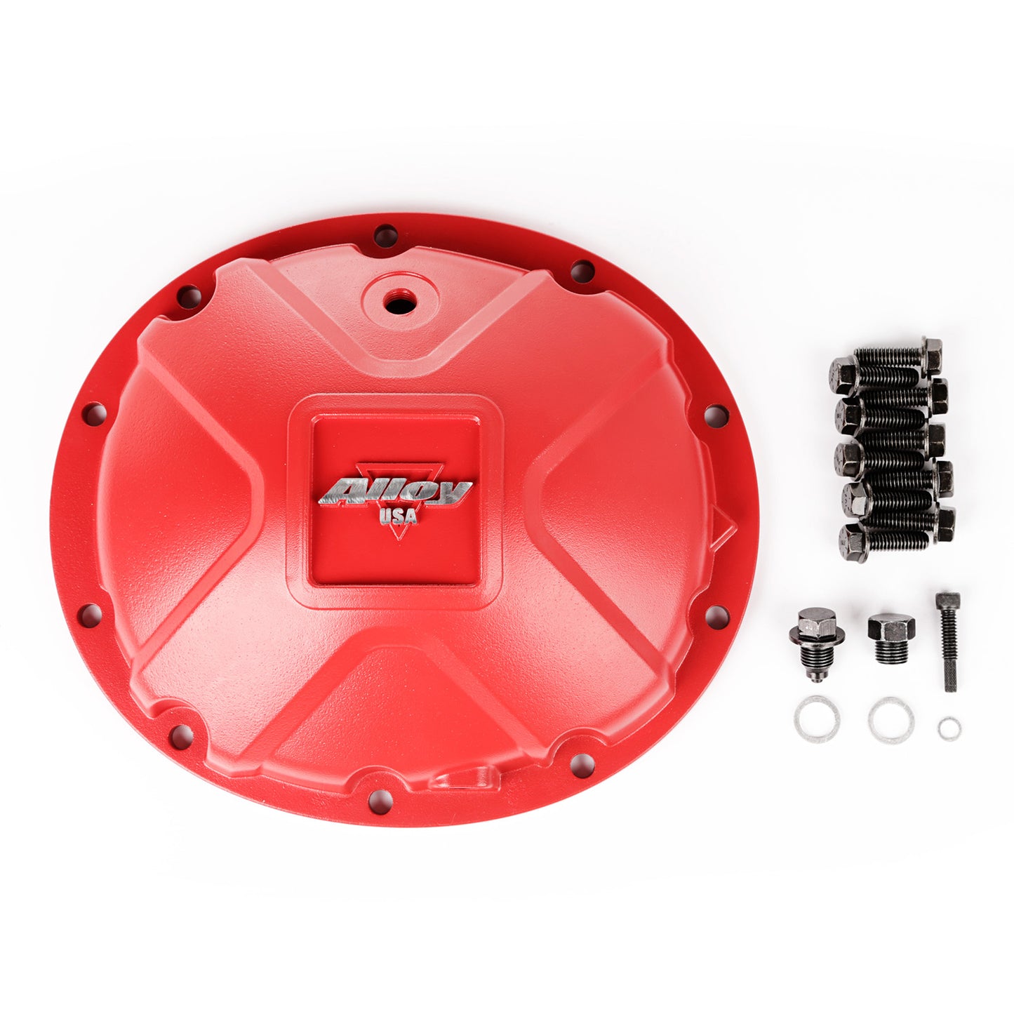 ~(4 lbs. 10X10X4)~ Differential Cover Aluminum Red for Dana 35