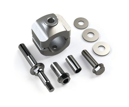~(2 lbs. 8X3X3)~ JK Steering Stabilizer Bracket kit (Stock Tie Rod)