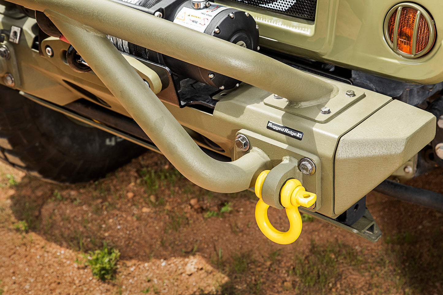 ~(6.5 lbs. 6X5X3)~ D-Ring Shackle Kit 3 4 inch Yellow Pair