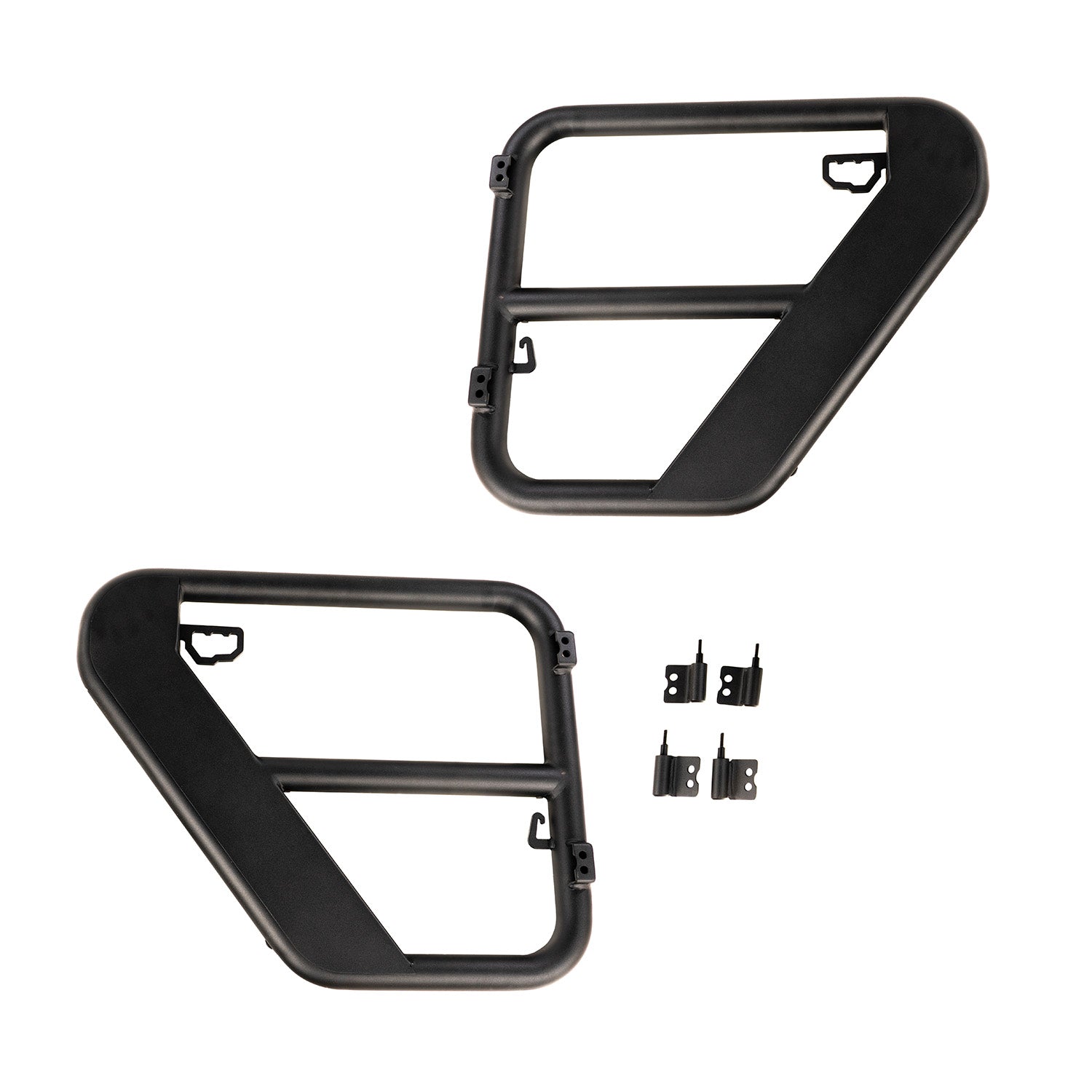 ~(31 lbs. 40X29X10)~ Fortis Tube Doors Rear 07-18 Jeep Wrangler JK 4-Door