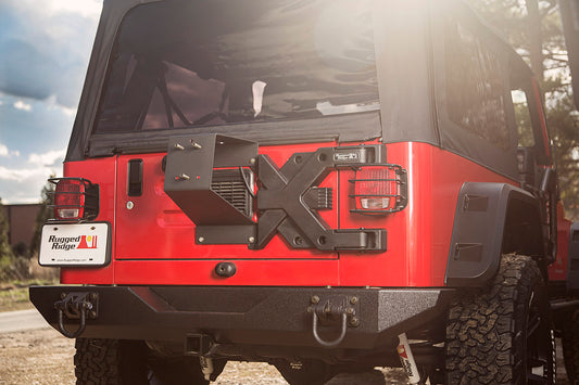Spartacus Heavy Duty Tire Carrier Kit 97-06 Jeep Wrangler TJ