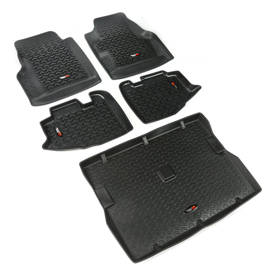 ~(20 lbs. 47X28X6)~ Floor Liner Front Rear Cargo Black 1997-2006 Jeep Wrangler TJ