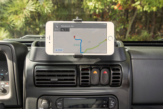 ~(1 lbs. 13X7X3)~ Dash Multi-Mount Phone Holder 97-06 Jeep Wrangler TJ LJ