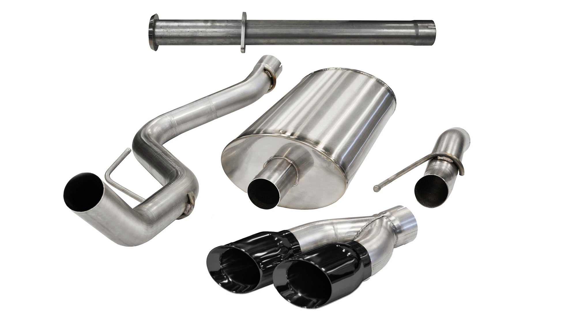 ~(49 lbs. 49X16X12)~ 3.0 Inch Cat-Back Xtreme Single Side Exit Exhaust 4.0 Inch Black Tips 11-14 Ford F150 Raptor 6.2L V8 144.0 Inch Wheelbase Stainless Steel