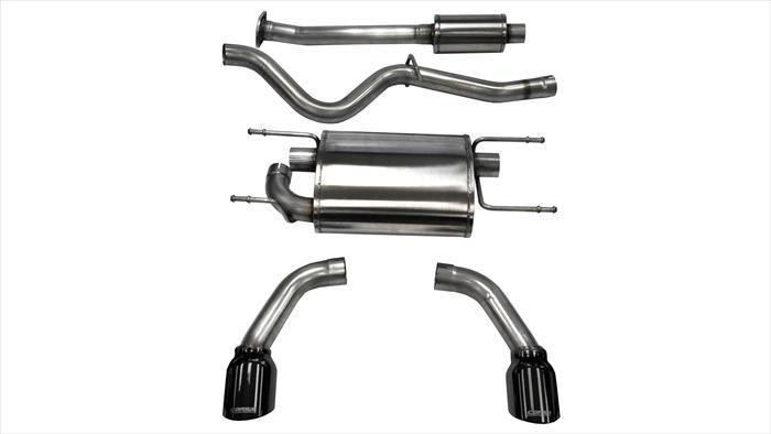 ~(52 lbs. 49X16X12)~ 2.5 Inch Cat-Back Sport Dual Rear Exhaust 4.5 Inch Black Tips 12-Pres Subaru BRZ/Toyota 86 12-16 Scion FR-S Coupe 2.0L Stainless Steel