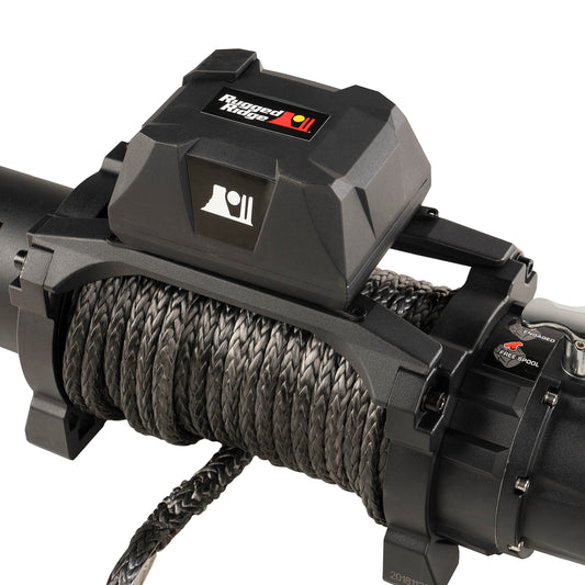~(56 lbs. 24X13X10)~ Trekker Winch 12500 LBS Synthetic Rope IP68 Waterproof Wireless