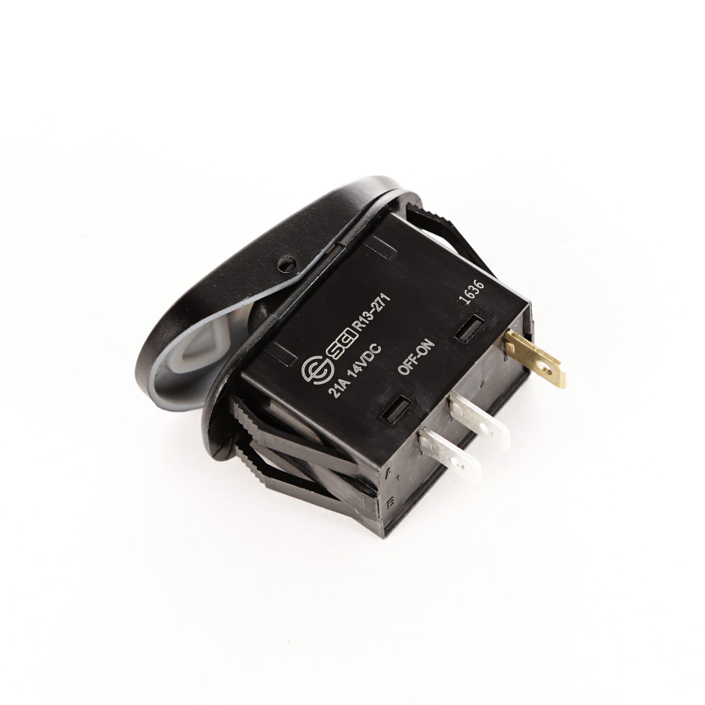 ~(0.1 lbs. 2X2X1)~ Rocker Switch 2 Position Zombie Lights Amber
