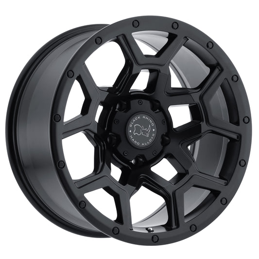 ***Discontinued***~(35 lbs. 19X19X11)~ BLACK RHINO OVERLAND 17x9.5 5/127 ET-18 CB71.6 MATTE BLACK