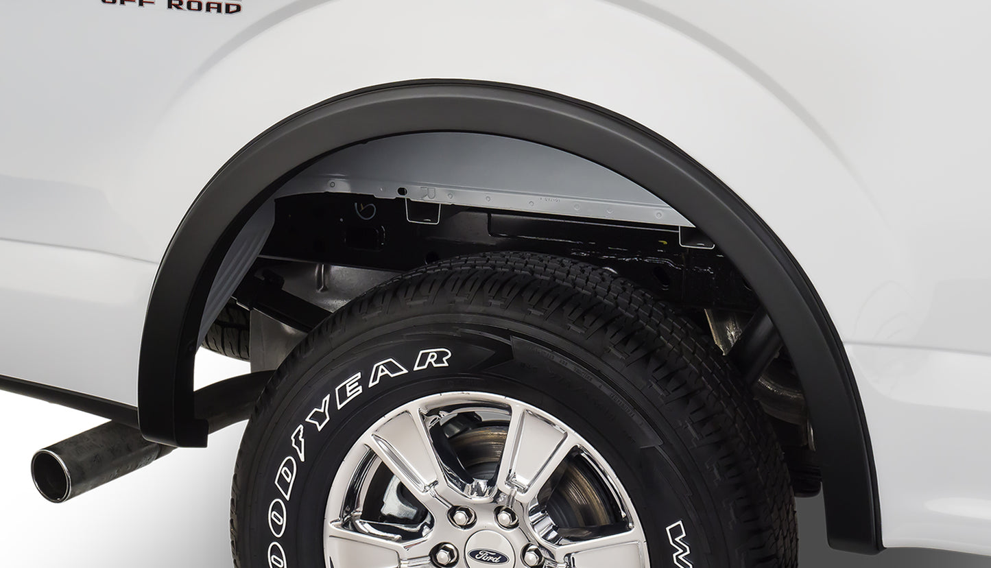 ~(9.3 lbs. 45X27X9)~ FENDER FLARES OE STYLE 2PC 2015-2017 FORD F-150 67.1/78.9/97.6in BED BLACK