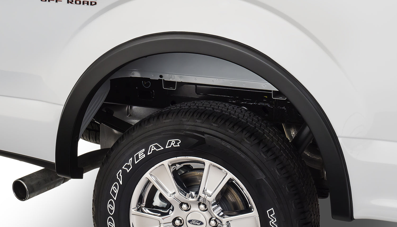 ~(9.3 lbs. 45X27X9)~ FENDER FLARES OE STYLE 2PC 2015-2017 FORD F-150 67.1/78.9/97.6in BED BLACK