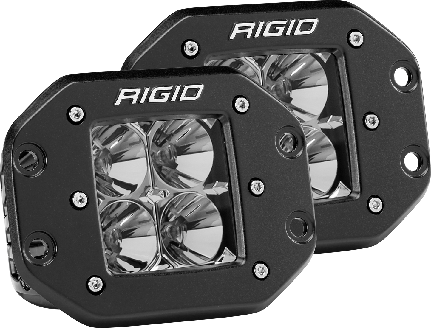 ~(4 lbs. 8X8X6)~ D-SERIES PRO FLOOD FLUSH MOUNT PAIR