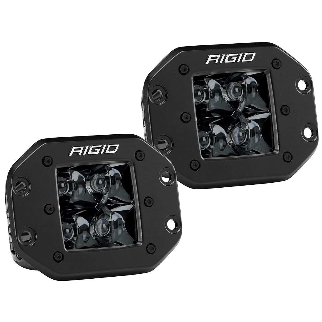 ~(4.5 lbs. 8X6X4)~ D-SERIES PRO SPOT FLUSH MOUNT MIDNIGHT  PAIR