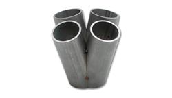 Vibrant 4 into 1 SS Turbo Mani Collector for GT28 30 35 in Flange 48mm Pipe OD 4.5in tall 58mm out