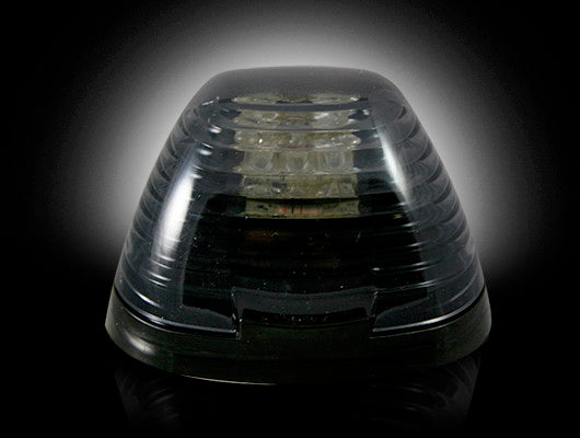 ~(1 lbs. 6X4X4)~ Ford 99-16 Superduty (1-Piece Single Cab Light) Smoked Lens with Amber LEDs - 1-Piece Single Cab Light ONLY