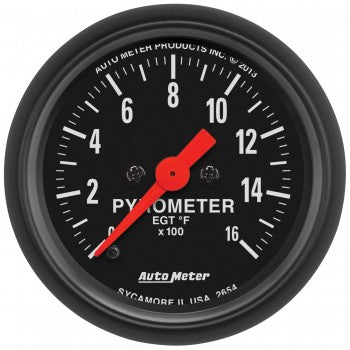 ~(1.2 lbs. 6X6X6)~ GAUGE PYROMETER (EGT) 2 1/16 IN 1600degree F DIGITAL STEPPER MOTOR Z-SERIES