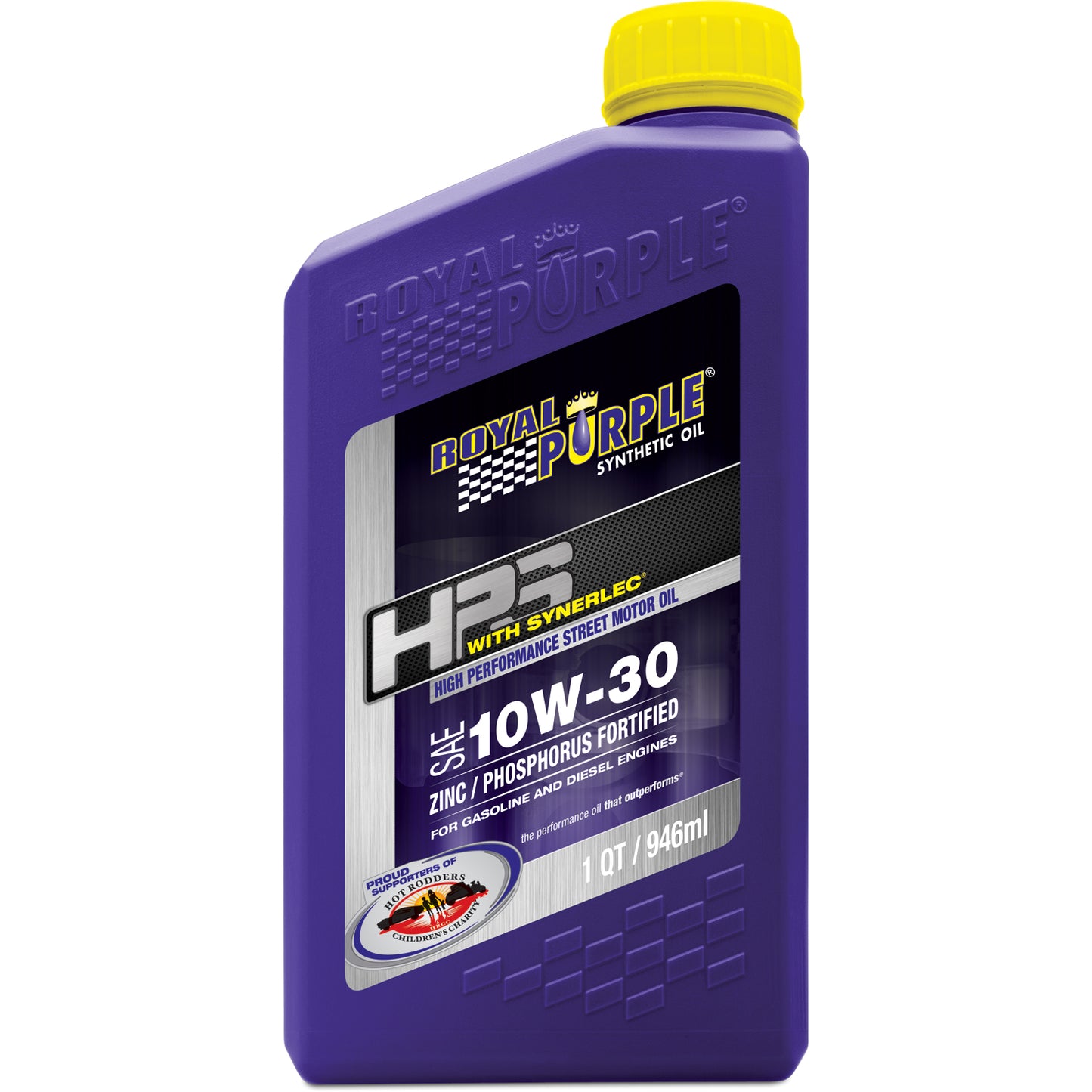 ~(2 lbs. 9X4X2)~ Royal Purple HPS 10W-30 High Performance Street Synthetic Motor Oil with Synerlec - 1 Quart Bottle