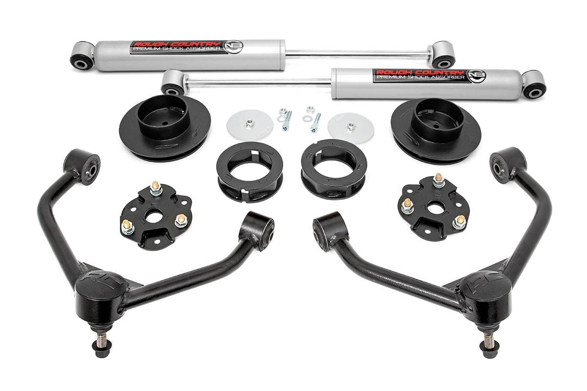 ~(47.6 lbs. 30X14X6)~ 3.5in Ram Bolt-On Lift Kit w/ Rear N3 Shocks (19-20 Ram 1500 4WD)