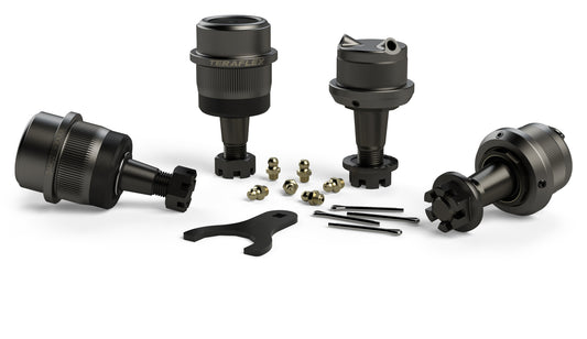 ~(5.5 lbs. 7X5X3)~ JK HD Dana 44/30 Upper And Lower Ball Joint Set of 4 W/Knurl 07-Pres Wrangler JK TeraFlex