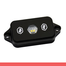 ~(1 lbs. 6X6X6)~ LED Rock Light Red Baja Designs