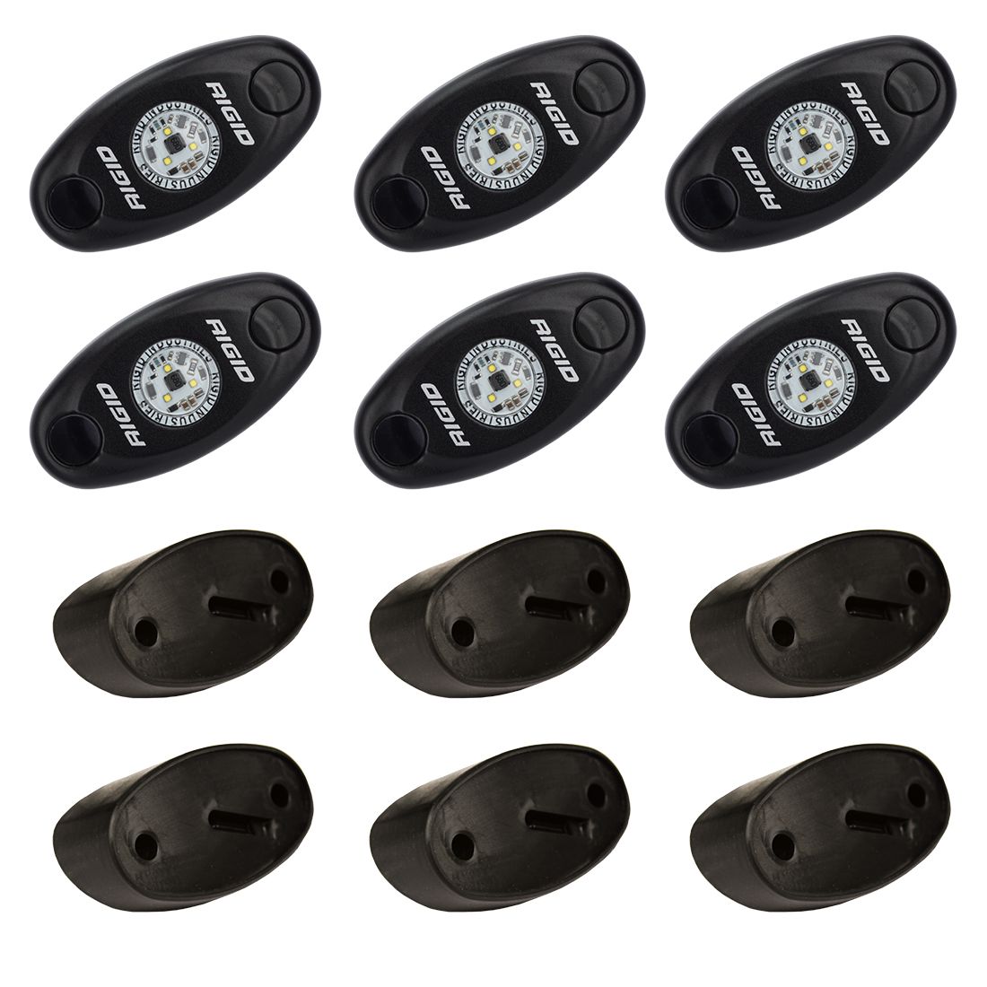 ~(4 lbs. 8X6X2)~ ROCK LIGHT KIT COOL WHITE  6